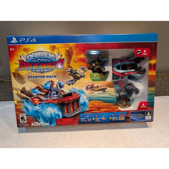 Other - Skylanders Superchargers PS4 Figures ActiVision Starter Pack Game Brand New